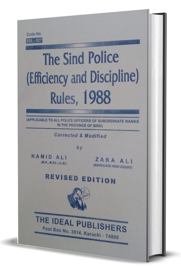 Picture of Sindh Police (Efficiency & Discipline) Rules, 1988