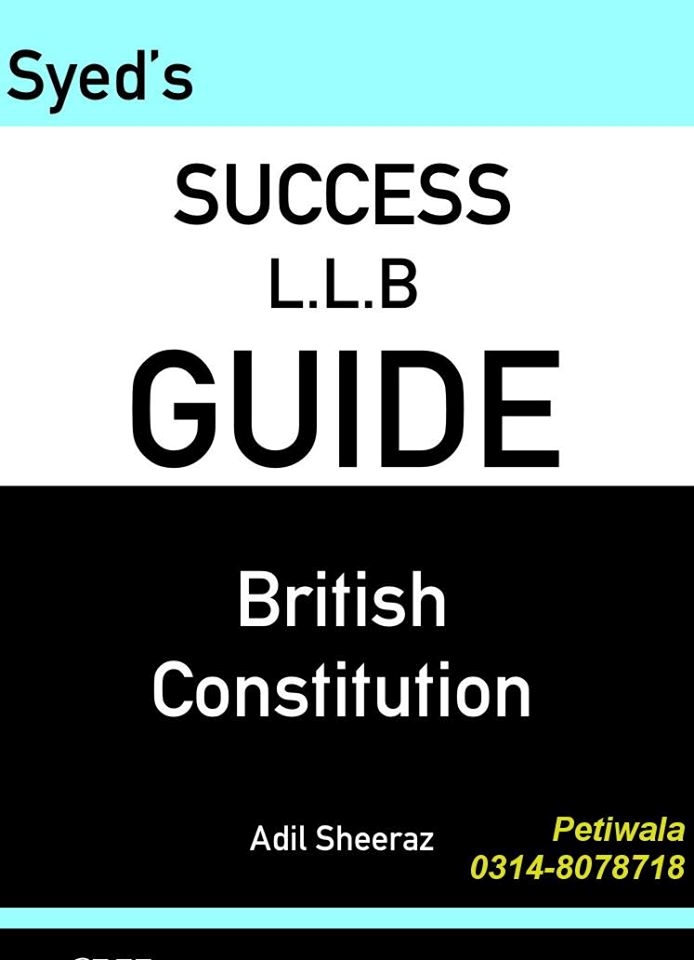 Picture of LLB Guide British Constitution