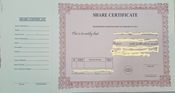 Picture of Shares Certificate (Companies Act 2017)