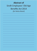 Picture of Abstract of Sindh Employees’ Old-Age Benefits Act 2014