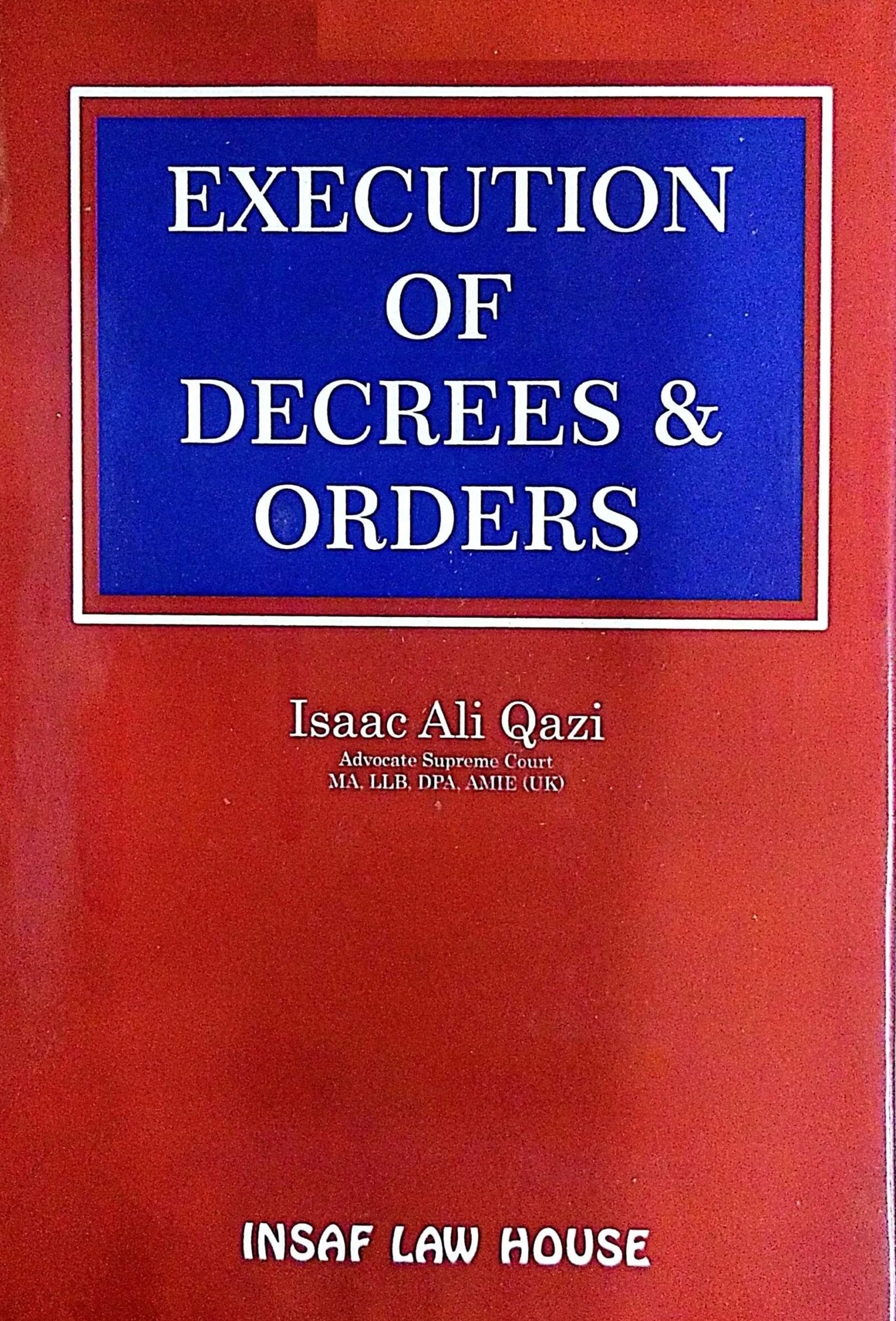 Picture of Execution of Decrees & Orders