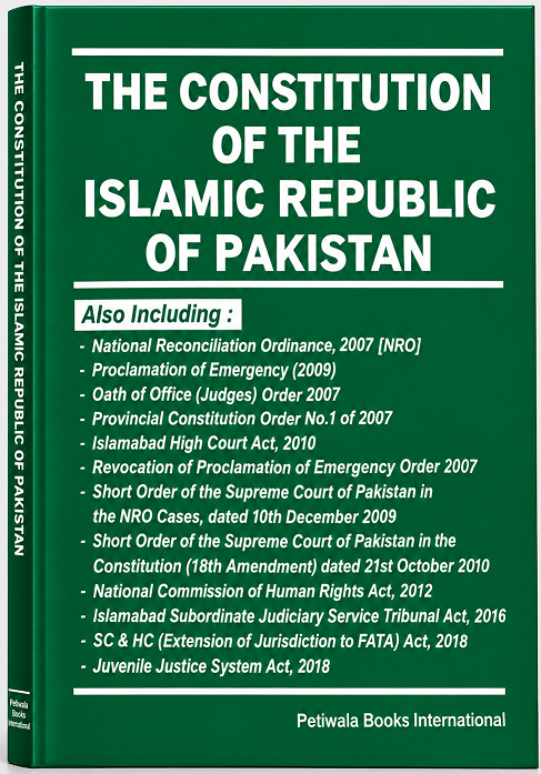 The  Constitution of the  Islamic Republic  of Pakistan